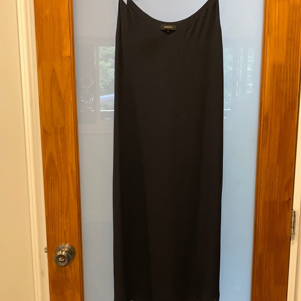 Navy Blue Babaton slip dress